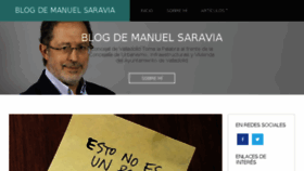 What Manuelsaravia.es website looked like in 2018 (5 years ago)