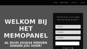 What Memopanel.nl website looked like in 2018 (5 years ago)