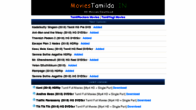 What Moviestamill.in website looked like in 2018 (5 years ago)
