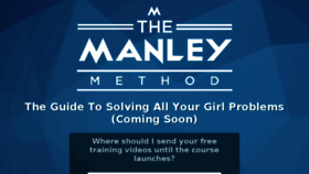 What Manleymethod.com website looked like in 2018 (5 years ago)