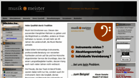What Musikmeister.ch website looked like in 2018 (5 years ago)