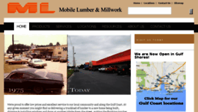 What Mobilelumber.com website looked like in 2018 (5 years ago)