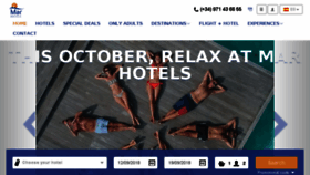What Marhotels.com website looked like in 2018 (5 years ago)