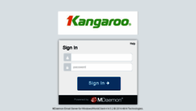 What Mail.kangaroo.vn website looked like in 2018 (5 years ago)