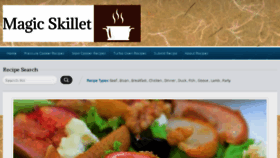 What Magicskillet.com website looked like in 2018 (5 years ago)