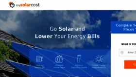 What Mysolarcost.com website looked like in 2018 (5 years ago)