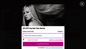 What Michellehairsalon.com website looked like in 2018 (5 years ago)