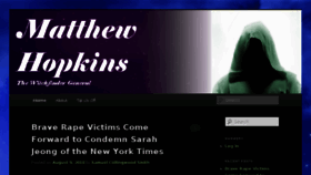 What Matthewhopkinsnews.com website looked like in 2018 (5 years ago)