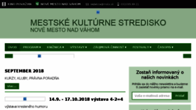 What Msks.sk website looked like in 2018 (5 years ago)