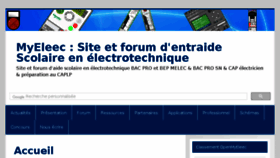 What Myeleec.fr website looked like in 2018 (6 years ago)