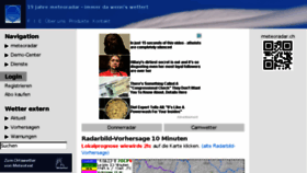 What Meteoradar.ch website looked like in 2018 (6 years ago)