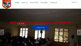 What Moiforcesacademy.co.ke website looked like in 2018 (5 years ago)