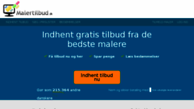 What Malertilbud.dk website looked like in 2018 (7 years ago)