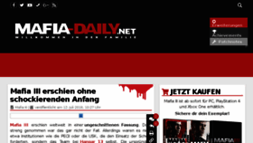 What Mafia-daily.net website looked like in 2018 (5 years ago)