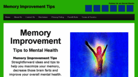 What Mymemoryimprovementtips.net website looked like in 2018 (5 years ago)