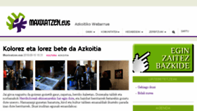What Maxixatzen.eus website looked like in 2018 (5 years ago)