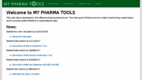 What Mypharmatools.com website looked like in 2018 (5 years ago)