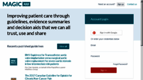 What Magicapp.org website looked like in 2018 (6 years ago)