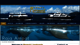 What Mermaid-liveaboards.com website looked like in 2018 (5 years ago)