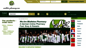 What Mistletoe-pharmacy.com website looked like in 2018 (5 years ago)