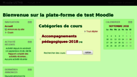 What Moodle-test.usthb.dz website looked like in 2018 (5 years ago)