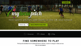 What Mylocalpitch.com website looked like in 2018 (5 years ago)