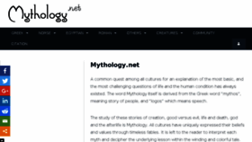 What Mythology.net website looked like in 2018 (5 years ago)