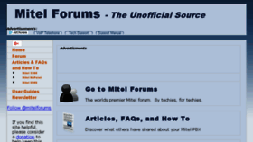 What Mitelforums.com website looked like in 2018 (5 years ago)