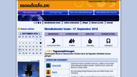 What Mondinfo.de website looked like in 2018 (5 years ago)