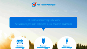 What Mijntheorieaanvragen.nl website looked like in 2018 (5 years ago)