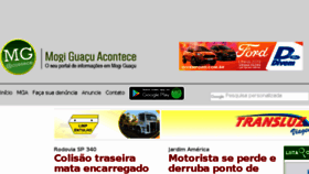 What Mogiguacuacontece.com.br website looked like in 2018 (5 years ago)