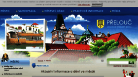 What Mestoprelouc.cz website looked like in 2018 (5 years ago)