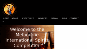 What Melbourneinternationalspiritscompetition.com website looked like in 2018 (5 years ago)