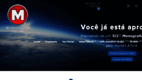 What Monografiasonline.com.br website looked like in 2018 (5 years ago)