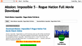What Missionimpossible5roguenation.blogspot.com website looked like in 2018 (5 years ago)