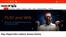 What Magiclotto.co.za website looked like in 2018 (5 years ago)
