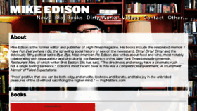 What Mikeedison.com website looked like in 2018 (5 years ago)