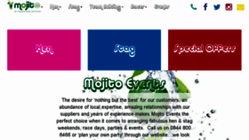 What Mojitoevents.com website looked like in 2018 (5 years ago)