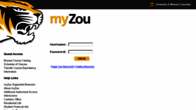 What Myzou.missouri.edu website looked like in 2018 (5 years ago)