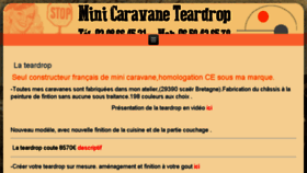 What Minicaravane-teardrop.com website looked like in 2018 (5 years ago)