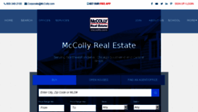What Mccolly.com website looked like in 2018 (5 years ago)