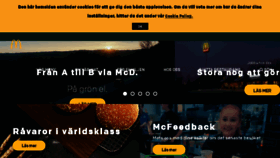 What Mcdonalds.se website looked like in 2018 (5 years ago)