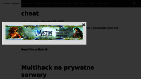 What Metin2mod.tk website looked like in 2018 (5 years ago)