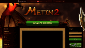 What Metin2.pl website looked like in 2018 (5 years ago)