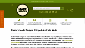 What Makebadges.com.au website looked like in 2018 (5 years ago)