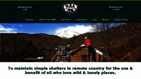 What Mountainbothies.org.uk website looked like in 2018 (5 years ago)