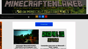 What Minecraftenlaweb.net website looked like in 2018 (5 years ago)