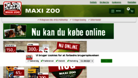 What Maxizoo.dk website looked like in 2018 (5 years ago)