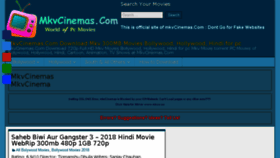 What Mkvcinemas.live website looked like in 2018 (5 years ago)