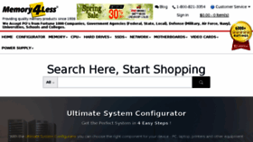 What Memory4less.com website looked like in 2018 (5 years ago)